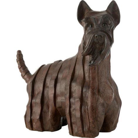Statuette Chien Terrier "Ecossais" 46cm Marron (1/2)