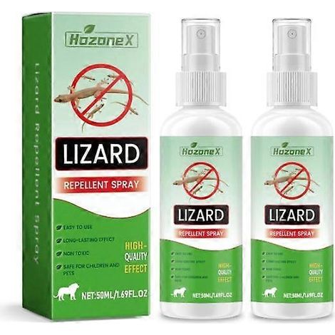 123 unités de répulsif anti-geckos Hozonex, spray insecticide pratique pour la maison, protection quotidienne contre les geckos, 50 ml. (1/4)