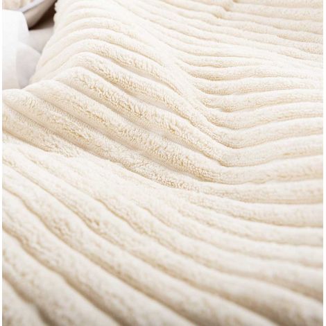 Housse Vide Pouf Poire XL Intérieur Velours Côtelé Beige BiG52 (1/4)
