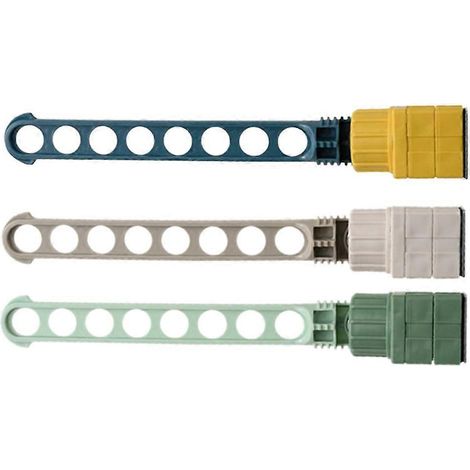 Lot de 3 pièces fenêtre Frame vêtements Hanging support intérieur fenêtre 8-Holes étendoir réglable maison pour (1/5)