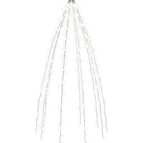 vidaXL Red de luces de árbol de Navidad 250 LEDs blanco frío 250 cm (1/2)