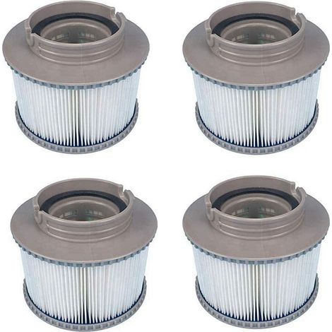 MSPA Cartouches de Rechange de Filtre pour Tous Les modèles Spas Swimming Piscine,Cartouches filtrantes avec Filet pour MSpa Les spas Bubble Spa (4 pièces) (1/5)