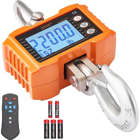 Balance électronique de levage 1000 kg, précision industrielle, télécommande incluse, boîtier aluminium, écran LCD, usage chantier et atelier. (1/5)