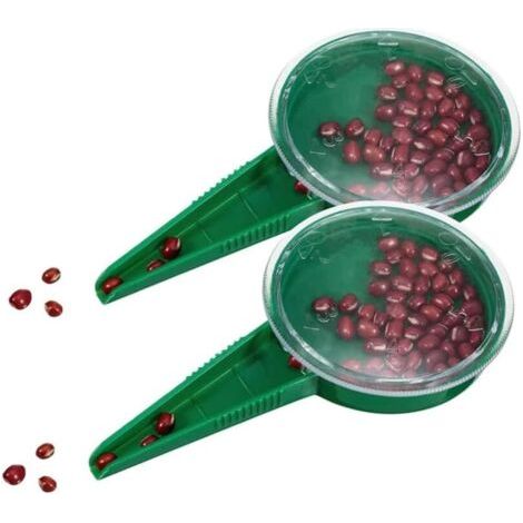 QORVA-Outils de semis en plastique pour jardin  distributeur de graines, semoir, jardinière, cueilleur de graines, 5 réglages différents.