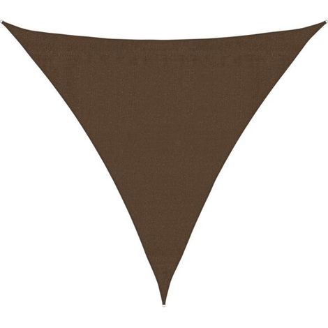 Voile d'ombrage, 160 g/m², marron, 3 x 3 x 3 m, polyéthylène haute densité (1/5)