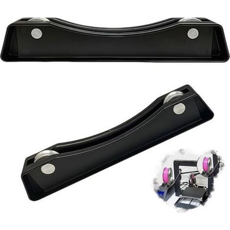 Verstellbarer Filamenthalter für 3D-Drucke (PLA/ABS/TPU) – 2 Stück, schwarz, mit Kugellagern