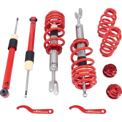 Amortiguador de resorte ajustable, compatible con sedanes de lujo 8E2, B6 8EC, B7 8E, 24 pulgadas de longitud, material de acero. (1/5)
