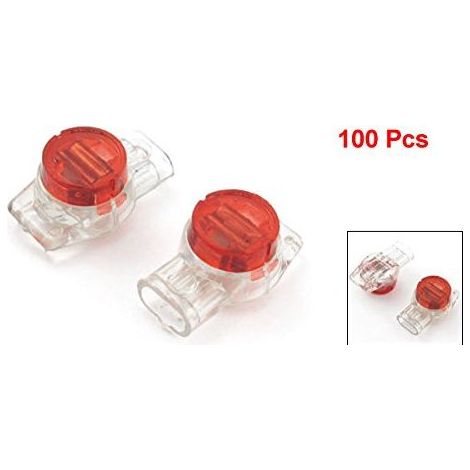 100pcs Connecteur UR Cable de téléphone de données épissure bout bout 3 ports (1/2)