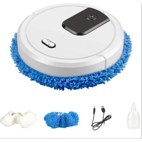 (25x6.5cm)Machine De Nettoyage Intelligente Robot Laveur Balayeur Robot Aspirateur Et Vadrouille Robot Aspirateur Laveur Aspirateur Électrique (1/4)