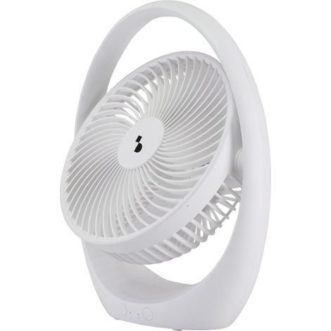 BEPER P206VEN425 Ventilatore da Tavolo Ricaricabile con Luce LED, Ventilatore Portatile 3 Velocità, Luce Notturna 2 Intensità, Autonomia 5h, Inclinazione Regolabile, USB (1/5)