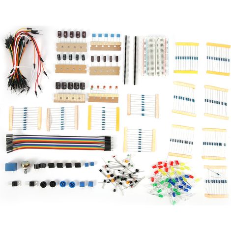 Kit de Démarrage Électronique avec Plaque d'Essai 400 Points et Accessoires de Développement (1/5)
