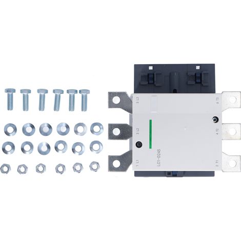 Contacteur de moteur tripolaire à courant alternatif avec bobine en cuivre et contacts en argent, intensité nominale élevée, 245 A, 220 V (1/5)