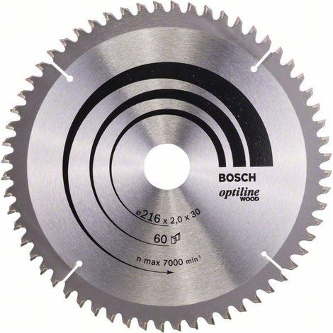 Lama per sega circolare Bosch PRO Wood, 216 x 2 x 30 mm, T60