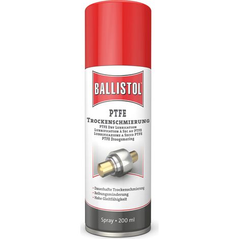 Lubrificante secco PTFE incolore/biancastro dopo l'asciugatura, spray da 200 ml (1/4)