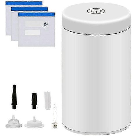 Pompe à air sans fil double usage : mise sous vide (conservation des aliments) et gonflage – Compatible sacs de mise sous vide