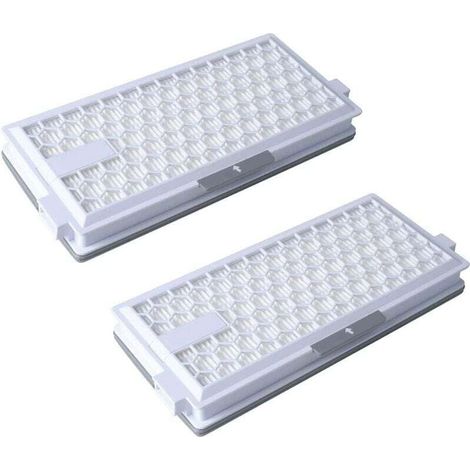 Deux filtres HEPA Airclean 50 SF-HA50, compatibles avec les aspirateurs des séries Mi-ele Complete C3, C2 Compact C1, C2, S8340, S6240, S5211, S8000, S6000, S5000 et S4000.