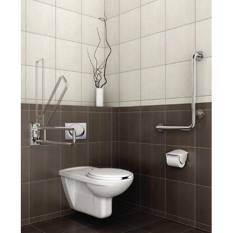 Conjunto desagüe con rebosadero exterior y sifón empotrable ACCESS - ROCA (1/2)
