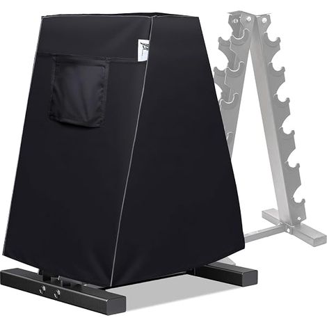 Housse Pour Rack Dumbbell - 30 X 18 X 37,8 Pouces - Design Triangulaire - Compatible Avec Racks A-Frame 6 Étages - Housse Seule (1/5)