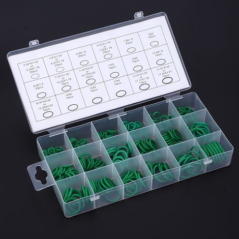 Kit d'assortiment de 270 joints toriques en caoutchouc Buna N résistant aux hautes températures (1/5)