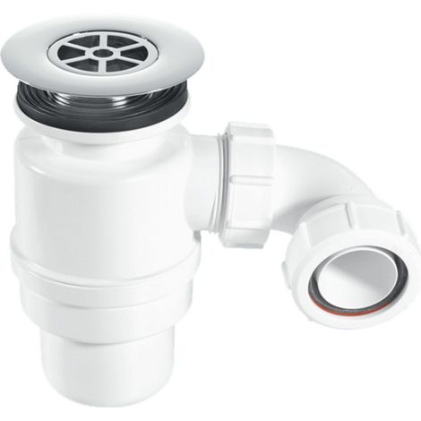 McAlpine 80mm Water Seal Resealing Shower Trap With Multifit Outlet STW12-R