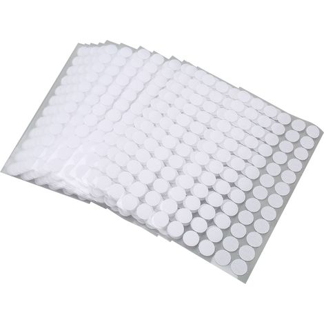 16 feuilles de pastilles auto-adhésives rondes blanches antidérapantes à scratch (1/5)