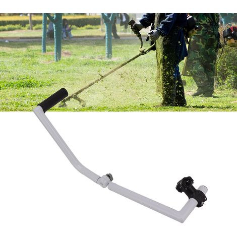 Poignée auxiliaire pour outil de jardinage, poignée auxiliaire facilitant le travail de la tondeuse à gazon (1/5)