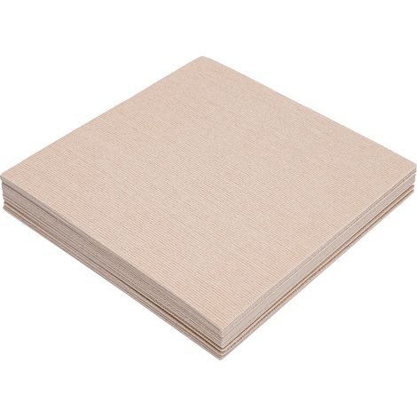 Baldosas de moqueta autoadhesivas, insonorizantes, color beige camel. (1/2)