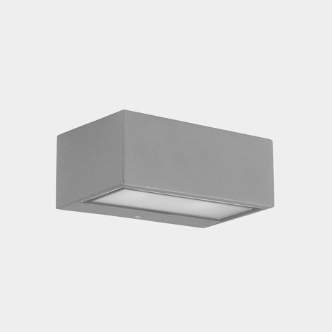 LEDS C4 Nemesis LED 70x170mm Exterior LED Arriba Abajo Gris claro, Ópalo IP65 10.5W 2700K