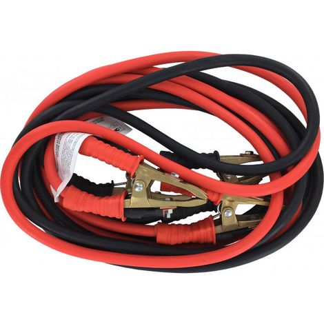 Oc-Pro – Câble de démarrage 50mm² 5m – Pinces en bronze isolées – Intensité 1000A – Usage intensif avec housse de transport