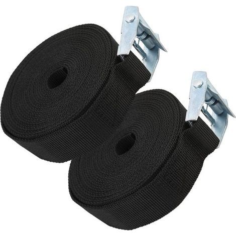 set of two 25mm zinc alloy fastening straps with snap fasteners, designed to prevent breakage (3 meters). (1/5)