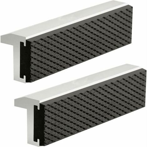 2 Pcs Mâchoires de protection de l'étau, mâchoires de rechange en aluminium avec aimants Accessoires C125 mm (1/4)