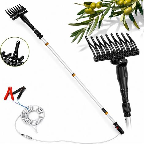 Abbacchiatore Olive Elettrico 12V 500W Scuotiolive Raccogliolive Asta Telescopica 2 3 Metri 820 Battiti Minuto Cavo 10 Metri (1/5)