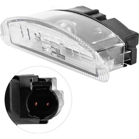 Zoternen – Lumière de lampe de plaque d'immatriculation pour Renault Clio II 1998-2005 – Lentille transparente – Haute pureté lumineuse – Installation facile - 7700410754 (1/5)