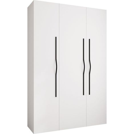 Armario Hartford 563, Blanco, 246x160x42cm, Puertas de armario: Con bisagras, Número de estantes: 11 (1/5)