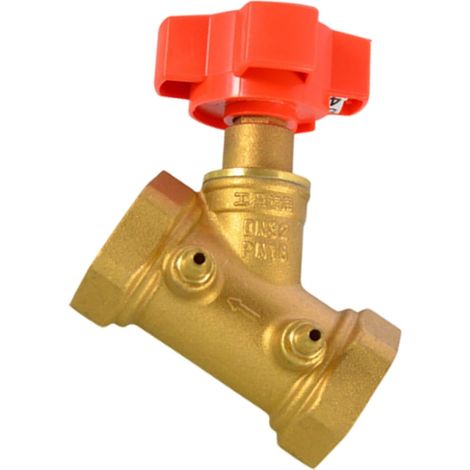 Vannes de régulation de débit de radiateur en laiton pour systèmes de chauffage professionnels pour une distribution efficace de la chaleur, systèmes de chauffage pour différentes tailles de tuyaux (1/5)