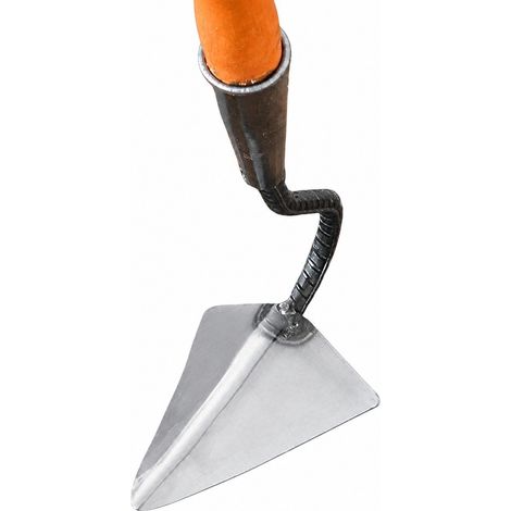 Houe triangulaire de jardin, en acier au carbone, outil pour désherber, planter et creuser (1/5)