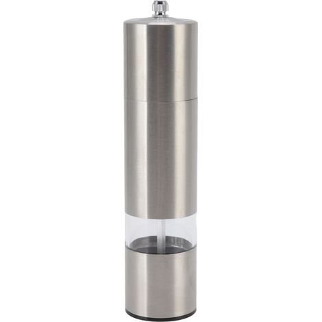 Moulin à Poivre et Sel en Acier Inoxydable, Réglable Manuellement pour Cuisine et BBQ (1/5)