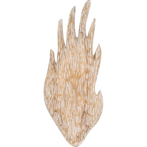 Ethnische Wanddekoration aus braunem Holz, 72 cm