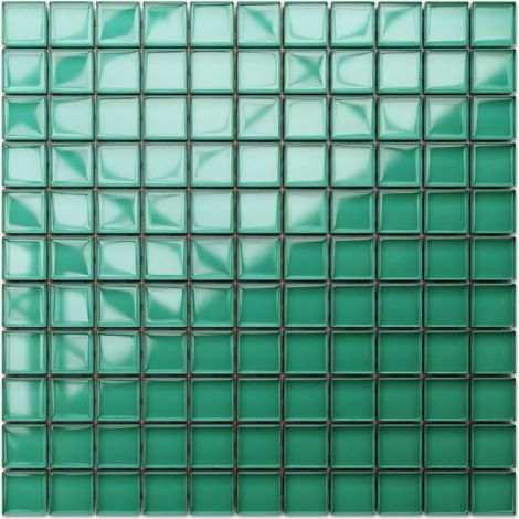 Glasmosaik für Badezimmer Küche 30 x 30 cm - Verdant Fields (1/5)