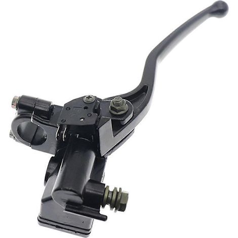 Maître-cylindre de frein avec levier pour scooter, cyclomoteur ou quad GY6 139QMB 50cc, 125cc et 150cc (pompe de frein droite, guidon 7/8 pouce / 22 mm). (1/5)