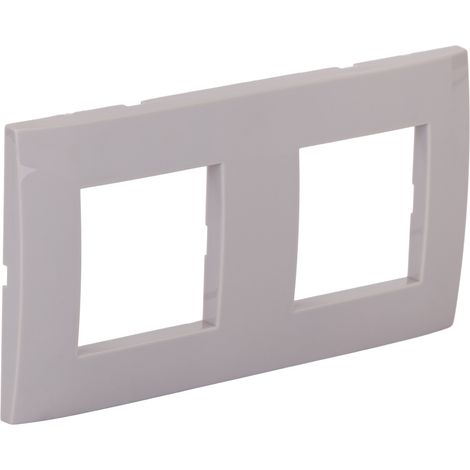 Plaque de finition double Kalya - Gris - Zenitech