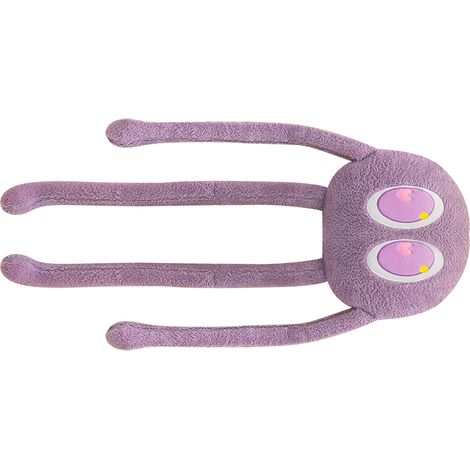 Coussin pieuvre en peluche, forme mignonne, douce et confortable, avec 4 pattes, pour la maison, la chambre ou le bureau, violet, 90 cm, 480 g (1/5)