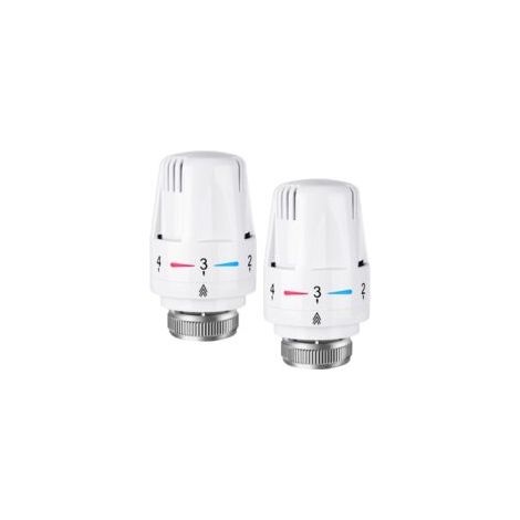 2pcs Tête de radiateur thermostatique, Tête thermostatique, raccord M30 x 1,5,Tête thermostatique Intelligente pour Thermostat Intelligent et Pack Chauffage collectif (1/5)