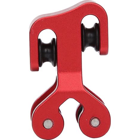 Glisseur de câble d'arc en alliage d'aluminium, séparateur de corde rouge pour tir à l'arc