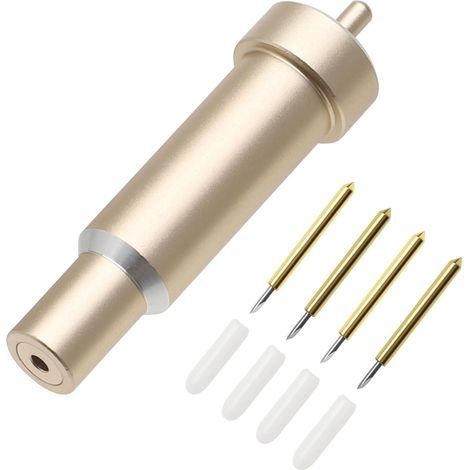 Lot de 4 Lames de Rechange de Qualité Supérieure Avec Boîtier, Compatibles Avec Cricut Maker, Maker 3, Air 3, Air 2, Explore 3 (Doré) (1/5)