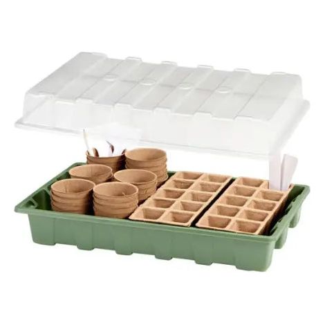 Set per Semina e Germogliazione 67 pezzi 23x6x37 cm Trasparente