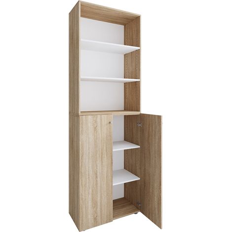Armoire de bureau Armoire Étagère Lona 6f 220x70x40 - VCM (1/4)