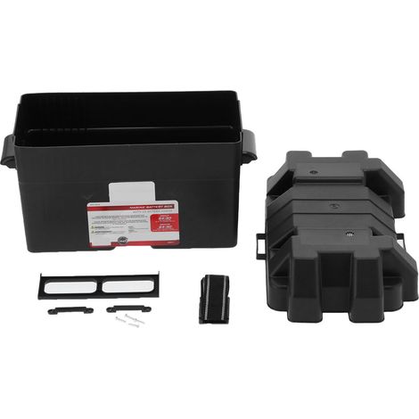 Coffre universel de rangement pour batterie Power Guard avec sangle, grande capacité, pour voiture, camion, bateau, remorque, camping-car (1/5)