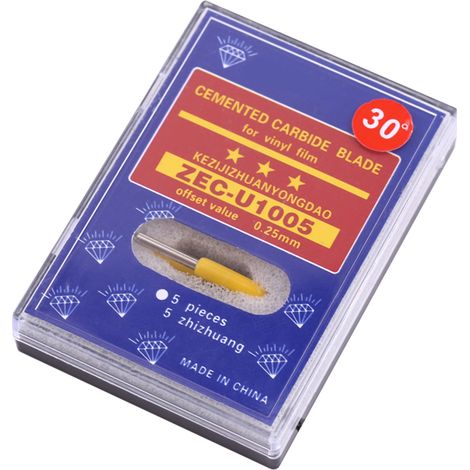 Lame de cutter Sharp en carbure cémenté pour découpe de vinyle (30°) (1/5)