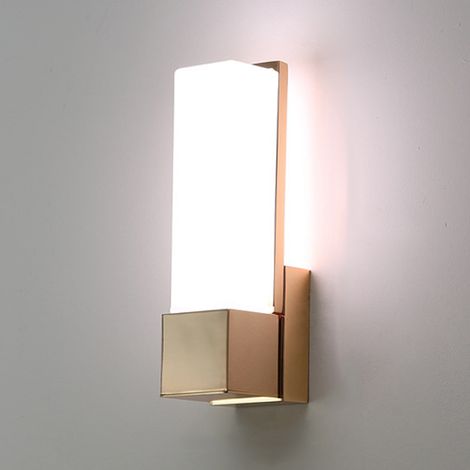 AUTRUCKER Applique murale LED moderne d'intérieur, applique murale pour terrasse, à une seule tête, or champagne - 7 watts, lumière tricolore. (1/5)